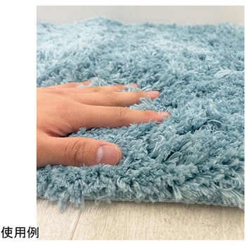 ふわっふわ!マイクロファイバーバスマット シンフォニ 45×60cm ブルー マルナカ