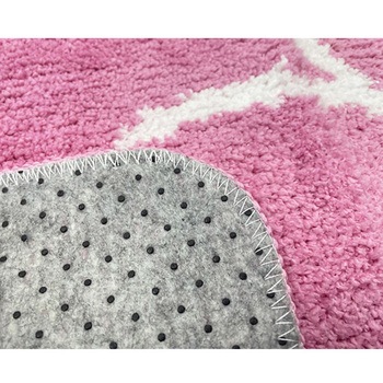 ふわっふわ!マイクロファイバーバスマット カトリーヌ 45×60cm ピンク マルナカ