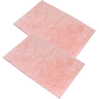 ふわっふわ!マイクロファイバーバスマット シンフォニ 50×80cm ピンク 2枚入 マルナカ