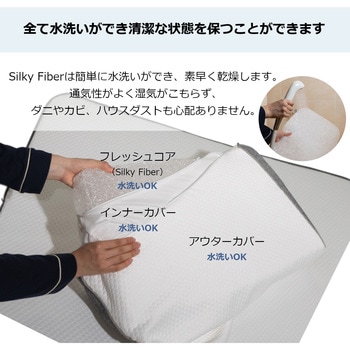 L-WAVE 洗えるファイバーまくら 幅60cm コイズミファニテック