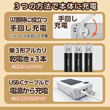 多機能4.3型充電式ワンセグテレビ 多摩電子