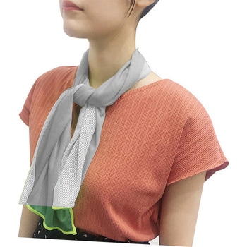 振る～冷クールタオル ライトグレー 三和製作所