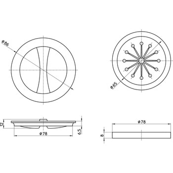 流し排水栓フタセット(ミニサイズ) - SANEI(旧:三栄水栓製作所)
