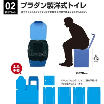 カプセルテント防災トイレ3点セット ブレイン
