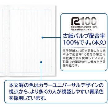 スクールラインプラス タテ罫15行 - 日本ノート
