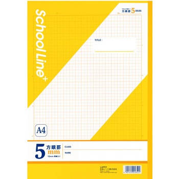 スクールラインプラス A4方眼罫5mm 日本ノート
