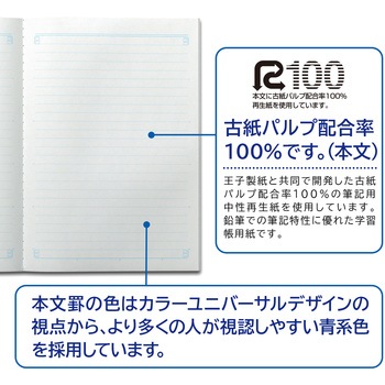スクールラインプラス A4 Pノート10mmヨコ罫 日本ノート