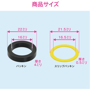 ガオナ 小便器用パッキン (水もれ修理 フラッシュバルブ給水管) GAONA(ガオナ)
