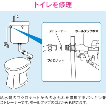 ガオナ ボールタップ用フィルター (ゴミかみ防止 水もれ修理) GAONA(ガオナ)