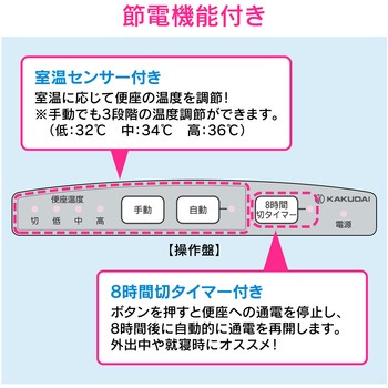 ガオナ 前丸暖房便座 (標準・大型サイズ兼用 取替用 節電 ソフト閉止) GAONA(ガオナ)