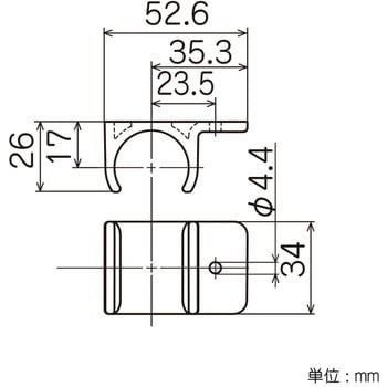 Φ28イレクターパイプ用 板取付けジョイント 矢崎化工 パイプ