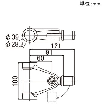 Φ28イレクターパイプ用 プロテクタージョイント 矢崎化工