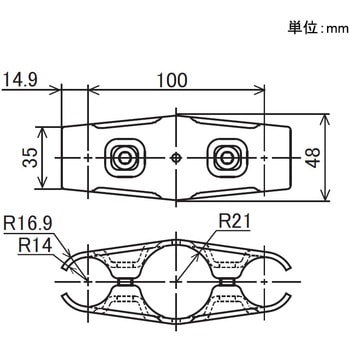 Φ42・Φ28イレクターパイプ用 異径メタルジョイント 矢崎化工