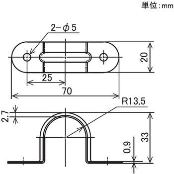Φ28イレクターパイプ用 両サドル 矢崎化工