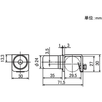 Φ28イレクターパイプ用 インナー金具 矢崎化工