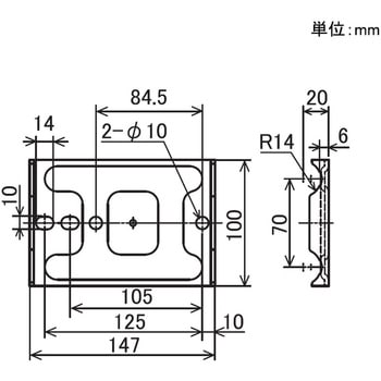 Φ28イレクターパイプ用 支持板 矢崎化工