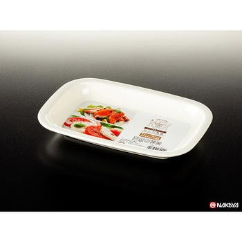 レンジ角皿 白 ナカヤ化学産業