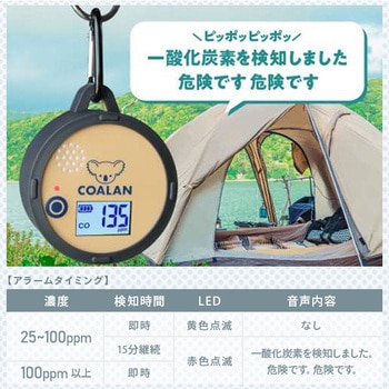 アウトドア用 一酸化炭素アラーム COALAN 新コスモス電機