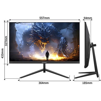 ゲーミング液晶ディスプレイ 24.5型/1920×1080/HDMI×2、DP×2/ブラック/スピーカー：有 JAPANNEXT