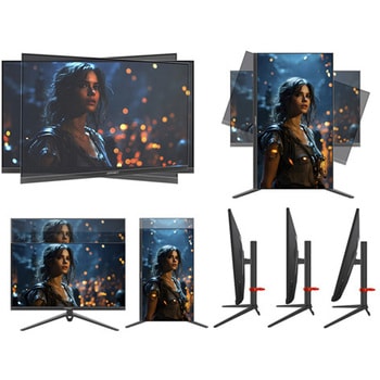 ゲーミング液晶ディスプレイ 24.5型/1920×1080/HDMI×2、DP×2/ブラック/スピーカー：有 JAPANNEXT