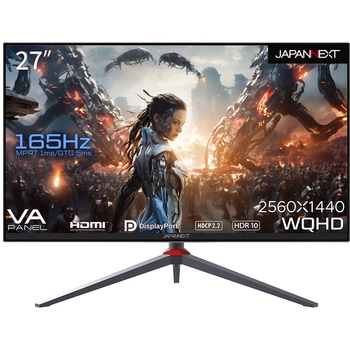 27型/2560×1440/DP×1、HDMI×2/ブラック/スピーカー：有 JAPANNEXT