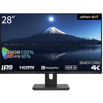 JN-IPS28FLUHDR-HSP 液晶ディスプレイ/28型/3840×2160/HDMI×2、DP×1 