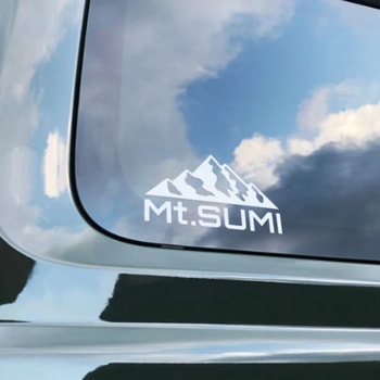 カッティングロゴステッカー Mt.SUMI(マウントスミ)