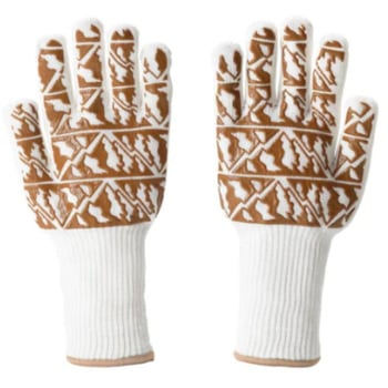 BBQ耐火&耐熱グローブ(ホワイト×ジュウエンダマ) Mt.SUMI(マウントスミ)