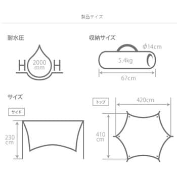 TT5-631-BK いつかのタープ 1個 DOD(ディーオーディー) 【通販モノタロウ】