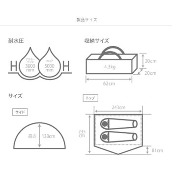 ライダーズワンタッチテント DOD(ディーオーディー)