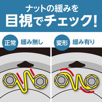 ホイールナットマーカー(インジケーター) 連結タイプ モノタロウ
