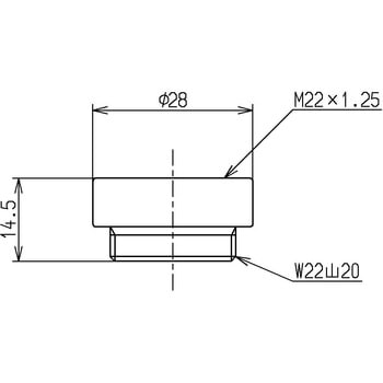 取り付け部品(外ねじ水栓用、M22×P1．25) TOTO