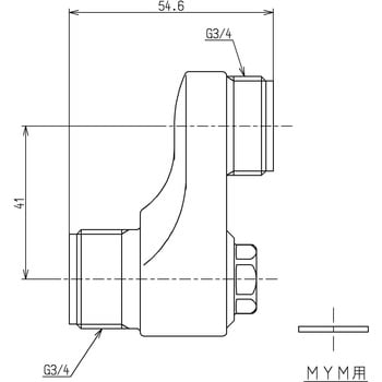 止水栓付取替用脚(2ハンドル取替サーモ用) TOTO 水栓取付部品 【通販