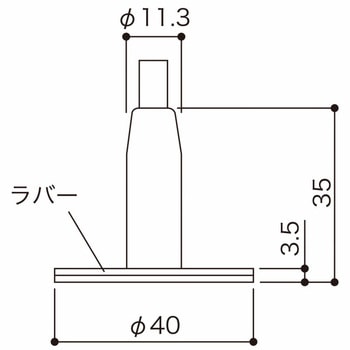 ガラス棚吊り用ワイヤーグリッパー(穴あけタイプ) 荒川技研工業