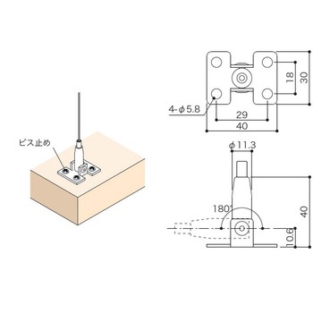 ビス止め用ワイヤーグリッパー(Φ1.5～2.5用) 荒川技研工業