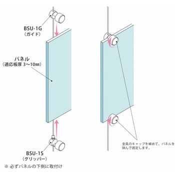 パネル吊り用ワイヤーグリッパー BSU 荒川技研工業