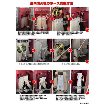【不要ホース引き取りサービス付】【屋内消火栓用】検定ホース『アクアジェット』40×15m 0.7MPa 型式適合品 岩崎製作所