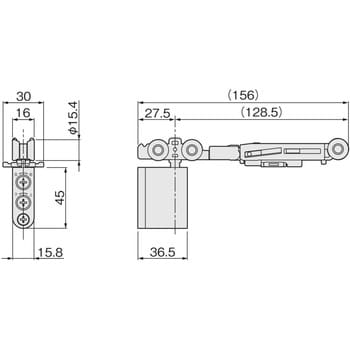 AFD-2950-K-BR2 AFDシステム 上部吊車 1個 ATOM 【通販サイトMonotaRO】