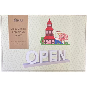 abcMIX マグネット連結タイプ 文字セット 「OPEN」 - アクリサンデー