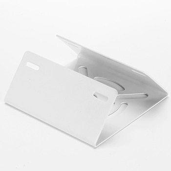 監視・ドームカメラポールマウントブラケット固定スタンド取り付け金具108x105mm【白】 bitstrong
