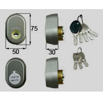 プッシュプルハンドル用(PS)シリンダセット(防犯仕様) - 新日軽(LIXIL)