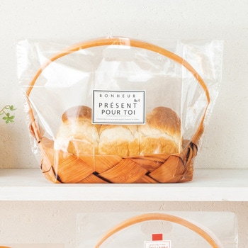 フォトプリントジップ付バッグワイド/カゴ-L HEADS(ヘッズ)