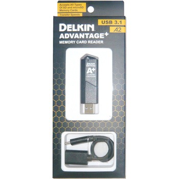 USB 3.1 SD & microSD A2 カードリーダ Read 170MB/s  DDREADER-55 Delkin