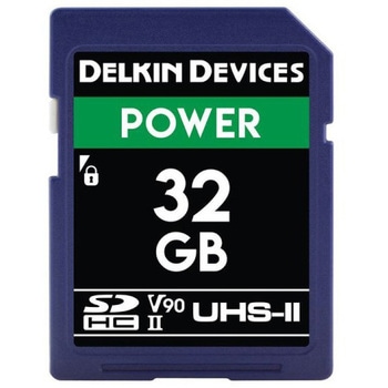 POWER SDXC UHS-II (U3/V90) SDカード Delkin