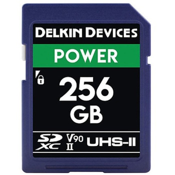 POWER SDXC UHS-II (U3/V90) SDカード Delkin