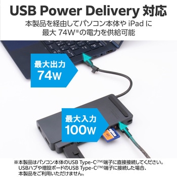 タイプCドッキングステーション ハブ 8-in-1 PD 【Windows PC MacBook iPad iPhone 等対応】 スペースグレイ ロジテック