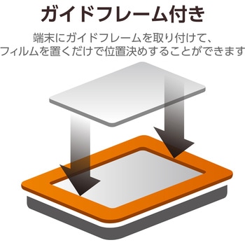 iPad Pro 11インチ 第4/3/2/1世代 iPad Air 10.9インチ 第5/4世代 用 ガラスフィルム 超高透明 光反射軽減 ガイドフレーム付 強化ガラス 表面硬度10H 気泡防止 エレコム