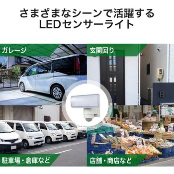 LEDセンサーライト(1灯型) ホワイト DXアンテナ