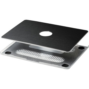 BM-SCLMA2213BK Macbook Air 13用ヴィーガンレザーハードシェルカバー 