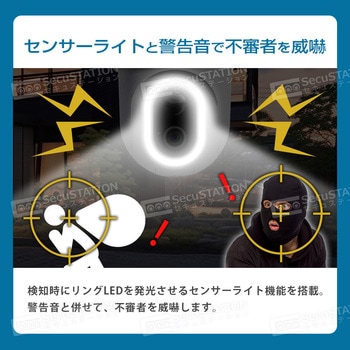 SecuSTATION ソーラーパネル付き電源不要 防犯カメラ SecuSTATION